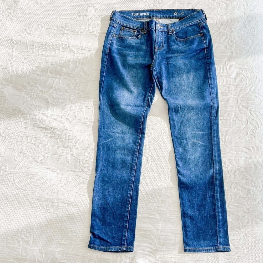 J. Crew Toothpick Ankle Jeans